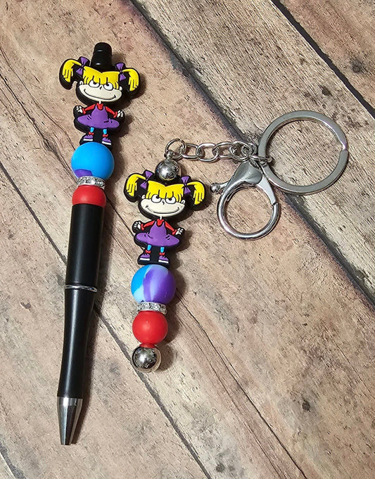 Angelica Pen & Keychain Set