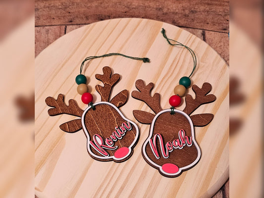 Custom Reindeer Ornament