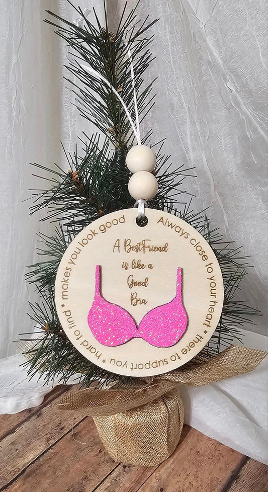 Best Friend Bra Ornament